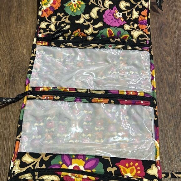 Vera Bradley Womens Multicolor Floral Allover Print Multiple Pockets Travel Bag - Picture 9 of 11